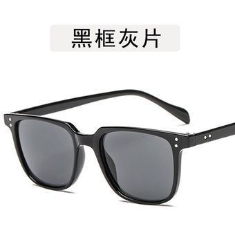 Retro Polarized Sunglasses Men Women Vintage Eyewear Black 