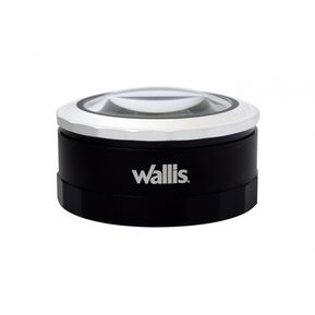 WALLIS - LUPA GIRATORÍA DE 9.2 CM Ø, LUZ LED, AUMENTO DE 3X Y 5X, ZOOM 5X Y 7X, NEGRO