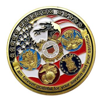 Guardacostas de EE American Freedom Eagle Challenge Coin UU 