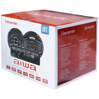 Combo Radio Carro Bluetooth Desmontable Parlante 16 Cm Aiwa CAW 2016BT 