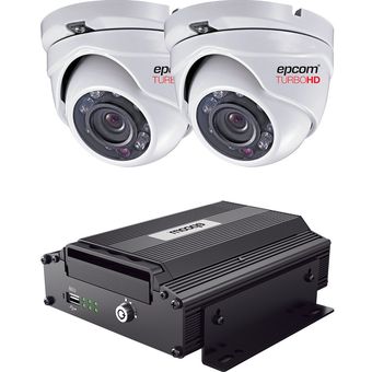 Kit VideoVigilancia Movil 2 Camaras De Seguridad CCTV EPCOM XMR K2CHXMR32  HD - IP - Gran Angular - Vision Nocturna - Cloud App - Incluye MicroSD 32GB