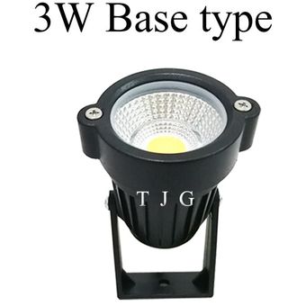 COB LED lámpara de jardín para césped luz 220V 110V DC12V LE #3W base 