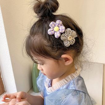 Nuevo muchachas lindas del arco flor colorido conjunto de horquillas niños coreanos tocado dulce broches pelo Clips bebé adorno para el pelo 