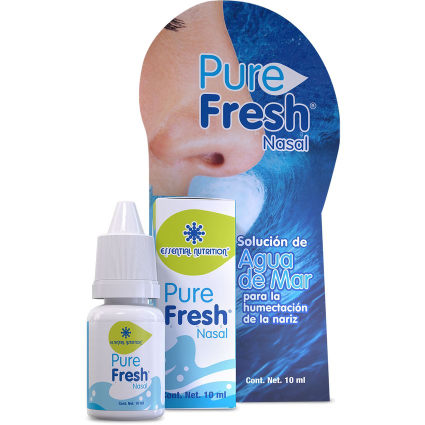Solución Agua de Mar, Pure Fresh Nasal, 10 ml