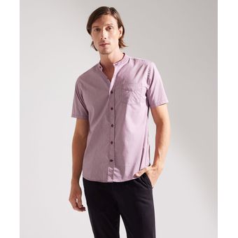 Camisa Hombre Patprimo M C Vino Algod n 44012845 4170 Linio