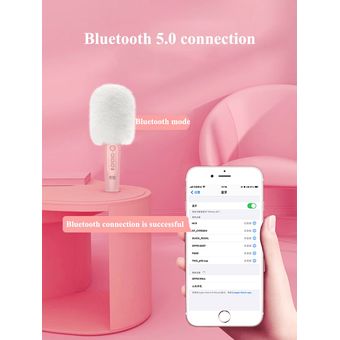 Micrófono de karaoke Bluetooth profesional inalámbrico de mano 