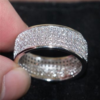 Romance Conjunto Completo De Anillo De Circonio Mujer Fiesta 