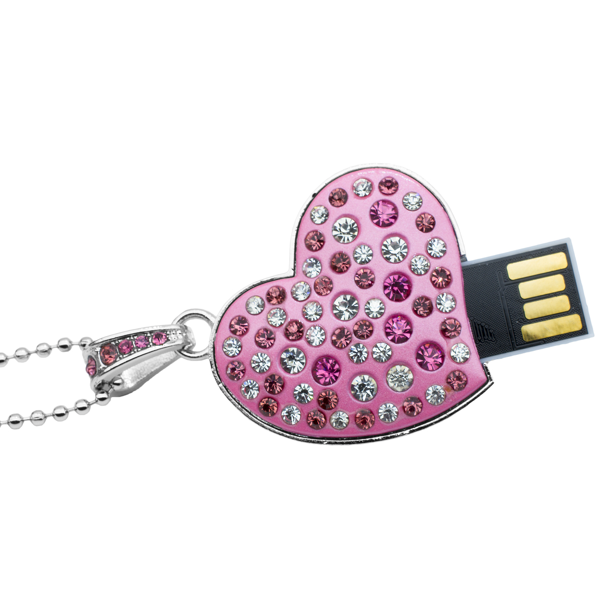 USB con Incrustaciones de Cristales Ocean Heart A4-13-36