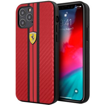 Case protector Ferrari para iPhone 13 Pro MAX - Negro, blanco, rojo y verde