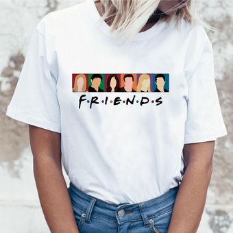 Camiseta de serie de tv friends camiseta top camiseta para mujeres mujer chica ulzzang camiset HON 