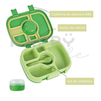 KHOXU Lonchera Bento, lonchera reutilizable para niños con 5  compartimentos, recipientes de preparac…Ver más KHOXU Lonchera Bento,  lonchera