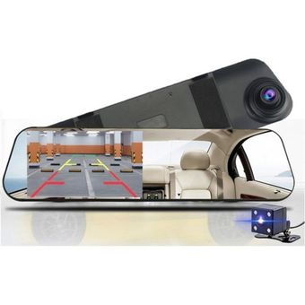  Cámara de espejo retrovisor para coche, cámara DVR de