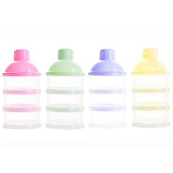 Tres Capa Transparente bebé leche en polvo caja de leche en polvo extraíble del enrejado 