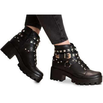 Botas Madison Negras Con Taches Para Mujer Outfit Cool