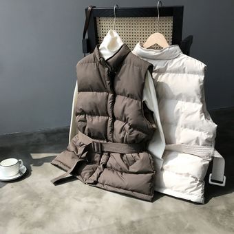 chaleco de calefacc（#Coffee color） chaquetas de algodón Cálidos chalecos de parka sin mangas 