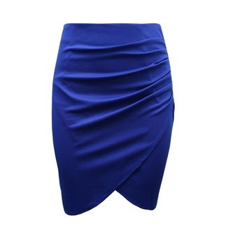 Minifalda ajustada Vintage para mujer Falda de tubo de cintura alta 