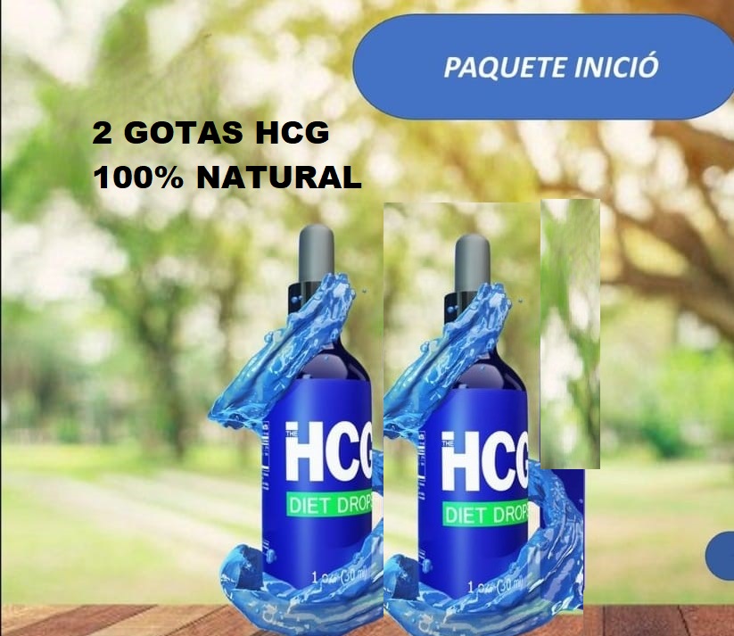 2 Frascos HCG 100% natural plan  estar sano y esbelto