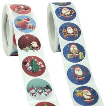 Rollo de la etiqueta engomada de Navidad Lable Recuerdos del sello del sobre engomada de la decoración 