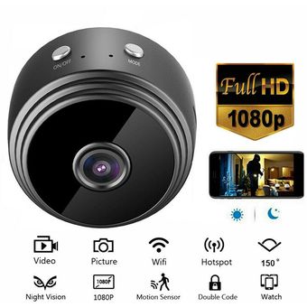Mini cámara espía oculta 1080p Full HD cámara magnética wifi detección de  movimiento cámara wifi inalámbrica con audio y video cámara de vigilancia  de seguridad para el hogar wi