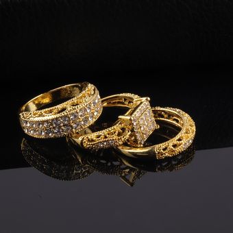 Conjunto De Anillo De Mujer Retro Circonio Anillo De Mujer 