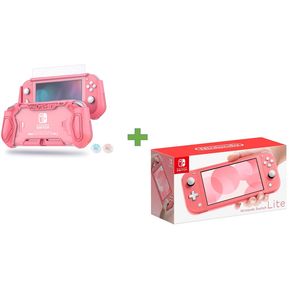 Consola Nintendo Switch Lite + Protector - Rosa