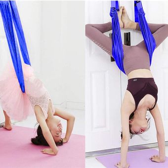 Colgando gimnasio Inversión Yoga Swing aérea Hamaca Camilla Banda Cinturón Salud 