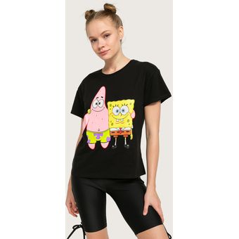 Polera Nickelodeon Mujer Sybilla Negro Sybilla Knasta Chile