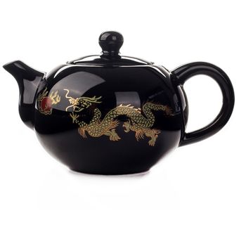 juego de té de cerá tetera de dragón chino Tetera de Cerámica Roja 