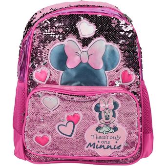 Mochila Escolar De Minnie Mouse 16 Pulgadas Para Niña 3 4 5 6 Años En  Oferta New