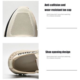 novedad de Tenis tendencia de tejido volador zapatos informales de malla white#Zapatillas de deporte de diseñador para hombre planos 