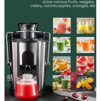 Potente Extractor De Jugos Black + Decker Ideal para Frutas Y Vegetales, Moda de Mujer