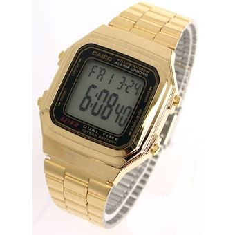 reloj casio para mujer dorado