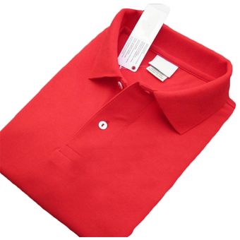 Camisa Polo de solapa de algodón de color puro para hombre camisa de manga corta de color sólido i 