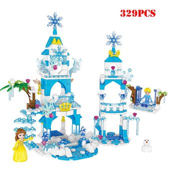 Magic Snow Princess Movie 2 Castle Arendeled Building Blocks Compatibl 