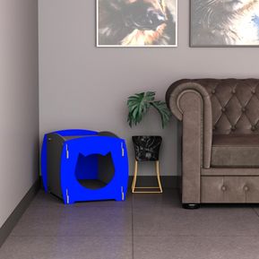Casa para gato kimi  - Urban Home - azul-gris