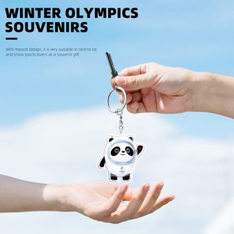 Llavero 2022 Olimpiadas de invierno Mascota Bing Dwen Dwen Llavero Juegos Olímpicos-Juegos 
