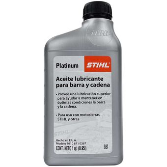 Aceite Lubricante para Motosierra Stihl Platinum 0.95 Lt