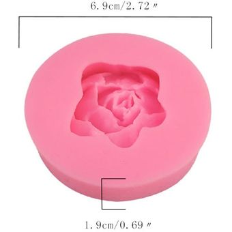 Molde de silicona Flor Rosa 50-1044 convertir el azúcar pastel rosa decoración molde de silicona. 