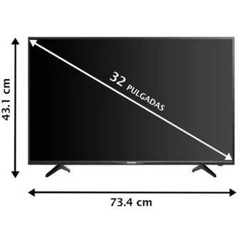 Pantalla Smart TV Hisense 32 Pulgadas ROKU Tv NETFLIX LED 32H4030F