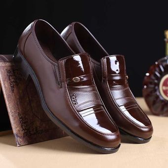 Zapatos formales de cuero para hombre calzado de vestir Oxford-Marrón 