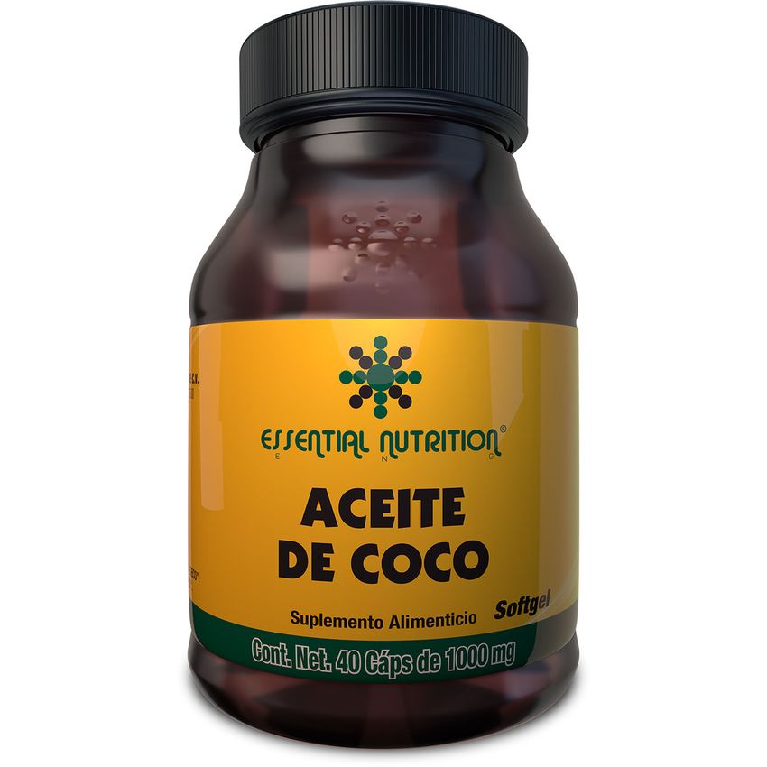Aceite de Coco, 40 Cápsulas de 1000 mg