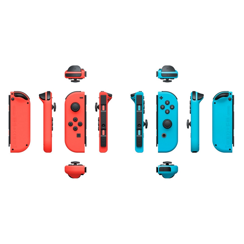 Controles Nintendo Switch Joy Con L  R Neon Azúl  Neon Rojo