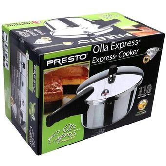 Presto, Olla Express de Aluminio, con 5 Sistemas de Seguridad