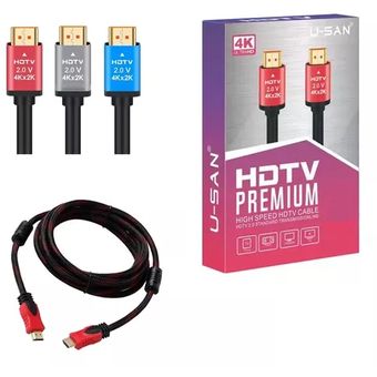 Cable HDMI de Alta Velocidad con Canal Ethernet, Versión Premium