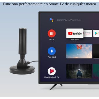 Antena Tdt Para Tv Smart Televisor Inteligente GENERICO