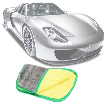 Toalla de terciopelo de coral suave Toalla de microfibra súper absorbente de tela de lavado de autos 