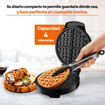 Maquina Para Hacer Waffles Electrica Redonda Gofrera Belga