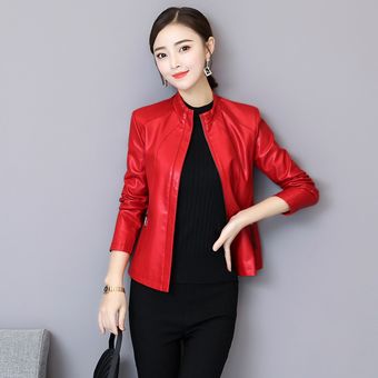 chaquetas rojas de mujer