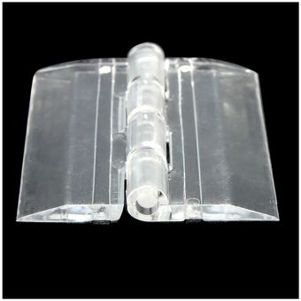 Caja de bisagras de plástico acrílico transparente 6x Bisagra de acríl 