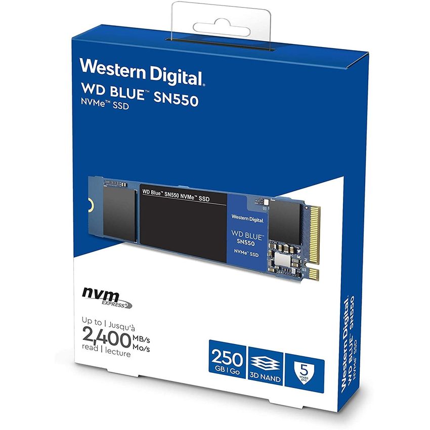 WESTERN DIGITAL 250GB WD Blue™ SN550 NVMe™ SSD Disco Sólido - WDS250G2B0C |  Linio Perú - WE266EL0JTQD9LPE